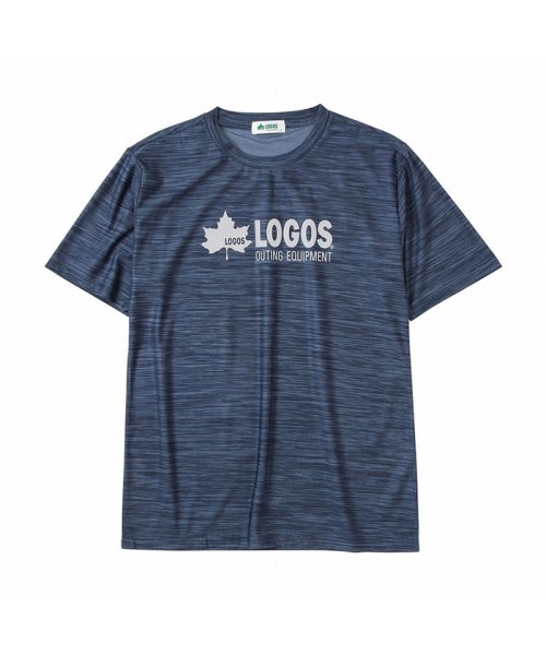 MAC HOUSE(men)(マックハウス（メンズ）)/LOGOS ロゴス リフレクタープリントTシャツ 1233－4354/ネイビー