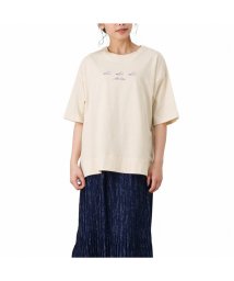 MAC HOUSE(women)(マックハウス（レディース）)/CONVERSE コンバース ネップ天竺プリントTシャツ 1282－7856/パープル