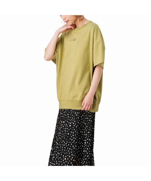 MAC HOUSE(women)(マックハウス（レディース）)/CONVERSE コンバース 天竺スウェットTシャツ 1282－7866/マスタード