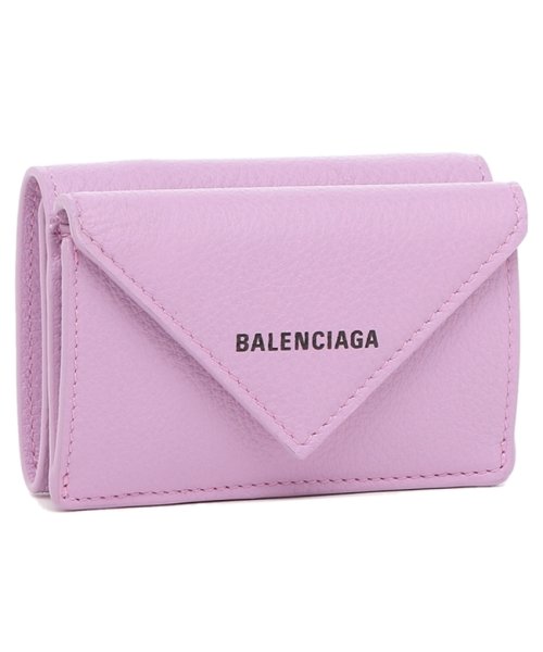 バレンシアガ 三つ折り財布 ペーパー ピンク メンズ レディース Balenciaga 18d3n 5360 バレンシアガ Balenciaga Magaseek