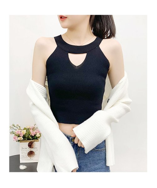 セール ショート丈タンクトップ キャミソール チューブトップ ベアトップ ブラカバー ノースリーブ 胸開きデザイン スリム セイヘイショップ Seiheishop Magaseek