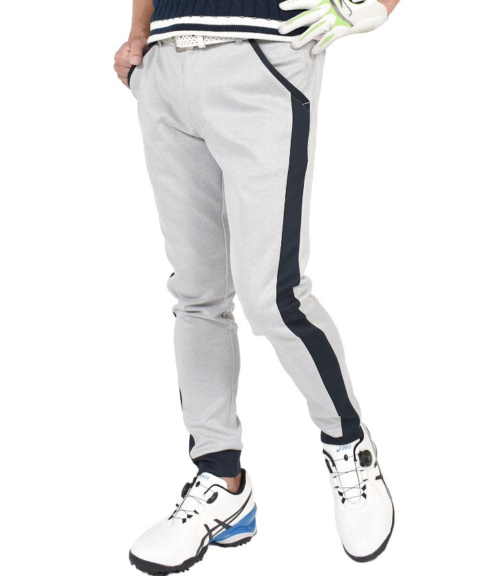 セール】【COMON GOLF】高級ストレッチポンチ素材ライン入りゴルフ用