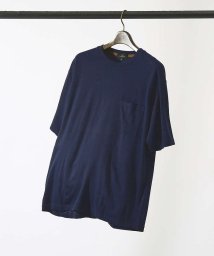 ABAHOUSE(ABAHOUSE)/【FLEX COOL】超接触冷感 スムース クルーネック Tシャツ/ダークネイビー