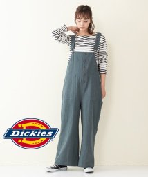 JEANS MATE(ジーンズメイト)/【DICKIES】オーバーオール　綿/麻　清涼感　ゆるシルエット/カーキ