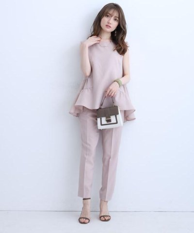 Apuweiser-riche／【Oggi6月号掲載】ウォッシャブルリネンライクパンツ／503969544