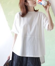 zootie(ズーティー)/汗しみない Tシャツ［バックスリット］/オフホワイト