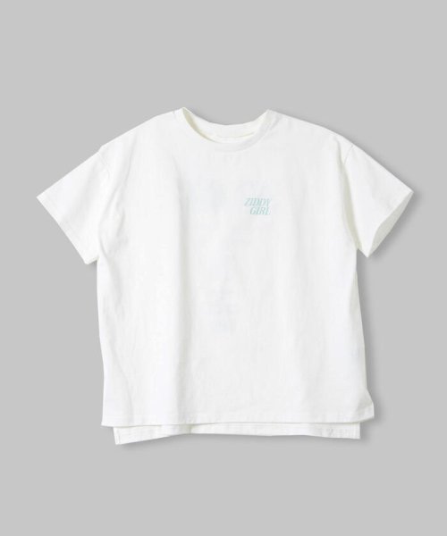 ZIDDY(ジディー)/ロゴ ルーズ トレンドシルエット Tシャツ(130~160cm)/ホワイト