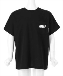 ANAP KIDS(アナップキッズ)/吸水速乾ドルマンオーバーサイズＴシャツ/ブラック