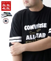 MARUKAWA(大きいサイズのマルカワ)/【CONVERSE】コンバース Tシャツ 大きいサイズ ロゴ プリント 半袖 ティーシャツ アメカジ カジュアル/ブラック