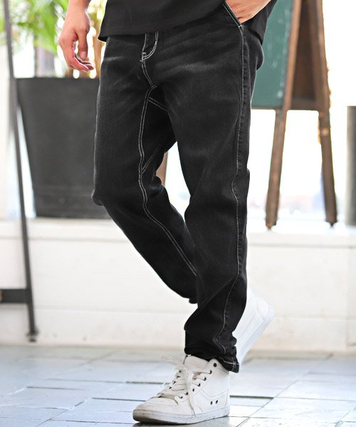 セール 15 Off デニムクライミングパンツ デニムパンツ メンズ クライミングパンツ バックル ラグスタイル Luxstyle Magaseek