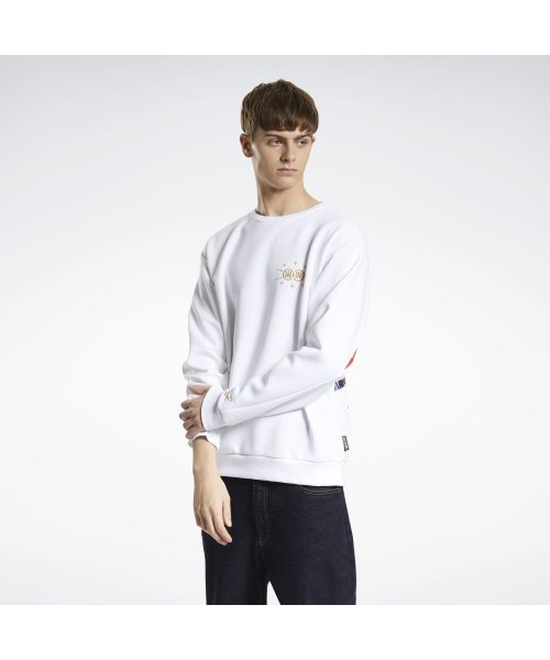 Reebok(リーボック)/クラシックス CNY ベクター クルー スウェットシャツ / Classics CNY Vector Crew Sweatshirt/ホワイト