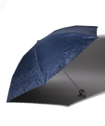 LANVIN Collection(umbrella)(ランバンコレクション（傘）)/LANVIN COLLECTION（ランバンコレクション）晴雨兼用折りたたみ日傘　スカラ刺繍レース/ネイビーブルー