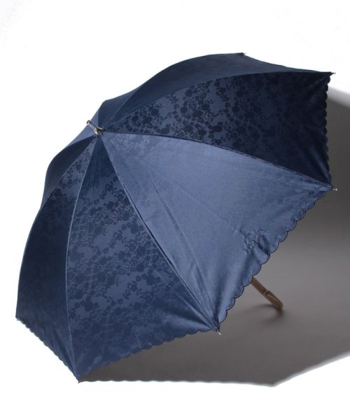 LANVIN Collection(umbrella)(ランバンコレクション（傘）)/LANVIN COLLECTION（ランバンコレクション）晴雨兼用日傘　スカラ刺繍レース/ネイビーブルー