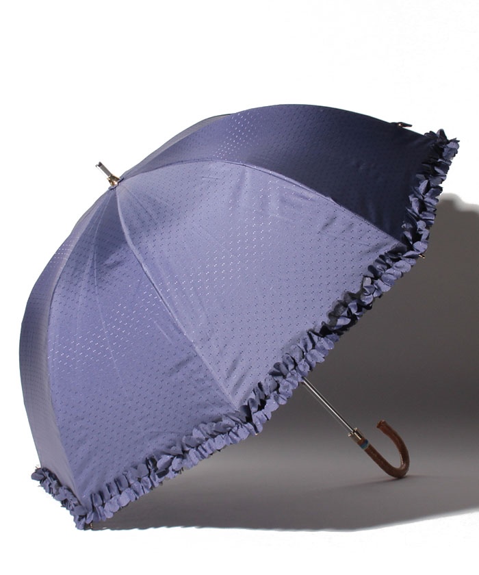 LANVIN en Bleu(ランバン オン ブルー)晴雨兼用日傘 ドビーフリル