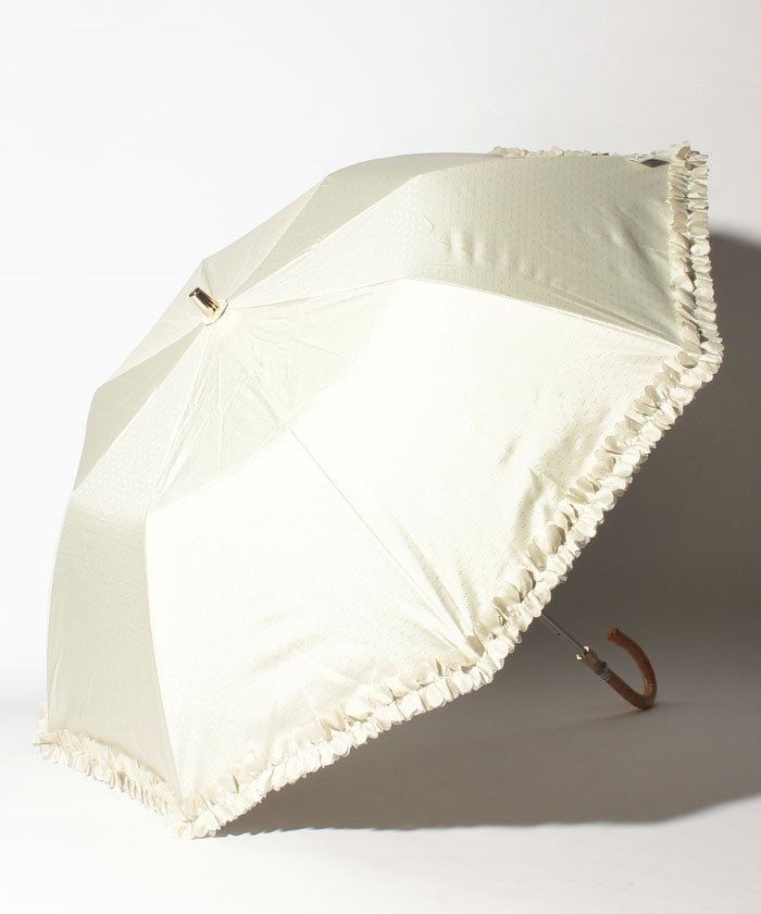 Lanvin En Blue ランバン オン ブルー 晴雨兼用折りたたみ日傘 ドビーフリル ランバンオンブルー 傘 Lanvin En Bleu Umbrella Magaseek