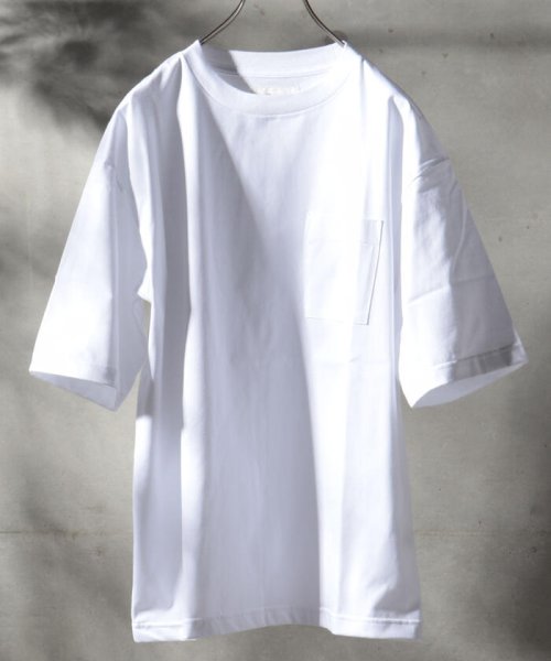 NOLLEY’S goodman(ノーリーズグッドマン)/ハイゲージ ビッグシルエット オーバーサイズ Tシャツ/ホワイト