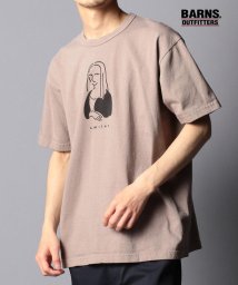 NOLLEY’S goodman(ノーリーズグッドマン)/【BARNS OUTFITTERS/バーンズアウトフィッターズ】別注 smiles プリントTシャツ/ベージュ