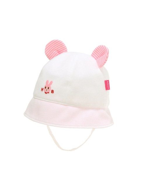 MIKI HOUSE HOT BISCUITS(ミキハウスホットビスケッツ)/耳付きサマー帽子/ピンク
