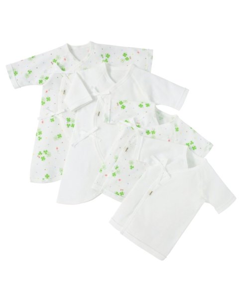 出産準備 肌着セット 短肌着 コンビ肌着4枚 ミキハウスホットビスケッツ Miki House Hot Biscuits Magaseek