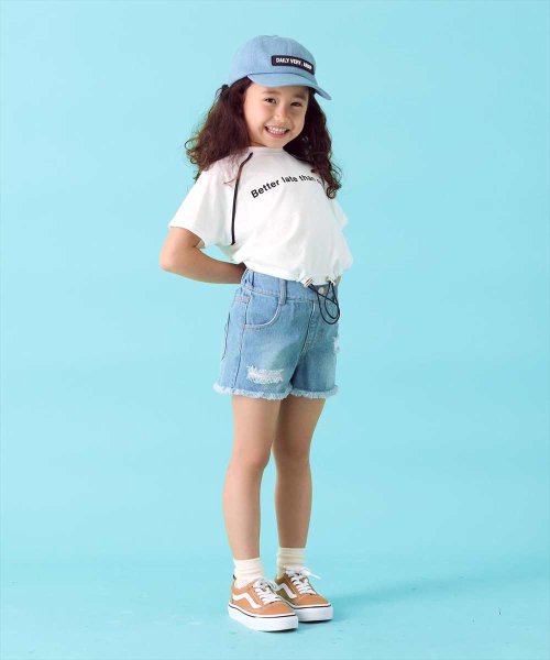 クラッシュデニムショートパンツ アナップキッズ Anap Kids Magaseek
