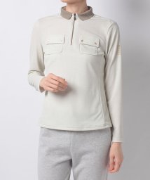 LANVIN SPORT(ランバン スポール)/【ECO】【サンスクリーン】長袖ポロシャツ【アウトレット】/ホワイト系