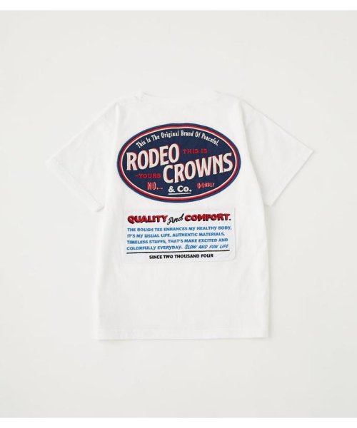 RODEO CROWNS WIDE BOWL(ロデオクラウンズワイドボウル)/キッズ LOGO SIGNS Tシャツ/WHT