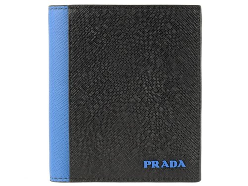 PRADA(プラダ)/【PRADA(プラダ)】PRADA プラダ メンズ 二つ折り財布 札入れ/ブルー系