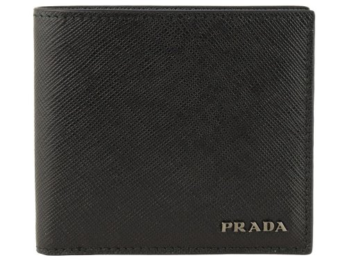 PRADA(プラダ)/【PRADA(プラダ)】PRADA プラダ メンズ 二つ折り財布 札入れ/ブラック系