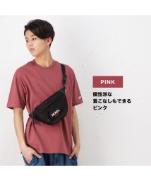 MAC HOUSE(men)(マックハウス（メンズ）)/Dickies ディッキーズ 無地ポケット付き刺繍半袖Tシャツ 1274－8732/ピンク