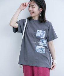 VIS(ビス)/アソートグラフィックTシャツ/チャコール（06）