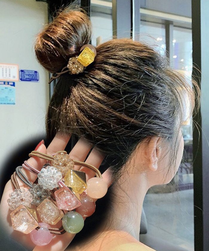 クーポン セール 25 Off クリスタルヘアゴム ヘアゴム ヘアポニーキャンデー色 スクエア ヘアアクセサリー おしゃれ かわいい キッズ 髪飾り セイヘイショップ Seiheishop Magaseek