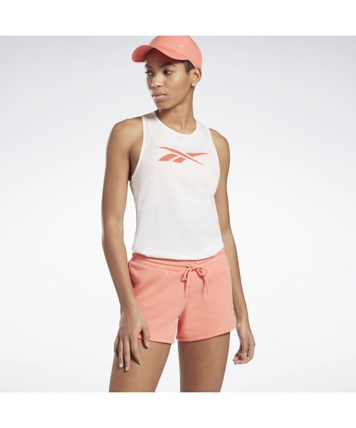 Reebok(Reebok)/トレーニング エッセンシャルズ グラフィック タンク トップ / Training Essentials Graphic Tank Top/ホワイト