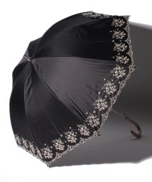 LANVIN Collection(umbrella)(ランバンコレクション（傘）)/LANVIN COLLECTION（ランバンコレクション）晴雨兼用日傘　フラワー刺繍/ブラック