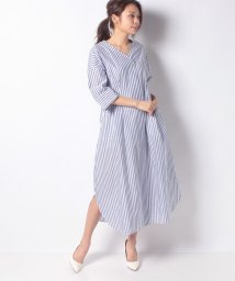 レリアン Leilian ワンピース ドレス ブルー ネイビー 青色 の通販 Magaseek