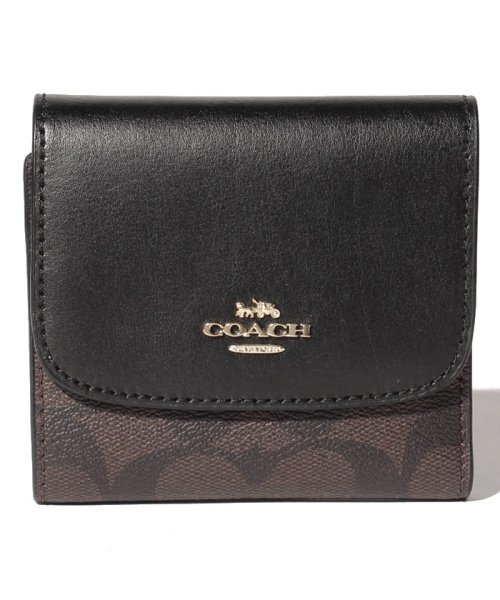 COACH(コーチ)/【COACH】コーチ　F87589　三つ折り財布　SMALL WALET/ブラウン