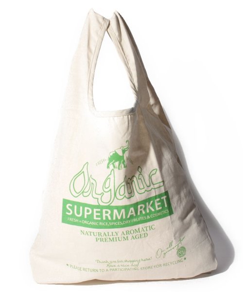 Lilas Campbell(Lilas Campbell)/supermarket ECO Bag/ｸﾞﾘｰﾝ