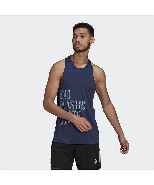 セール ラン フォー ジ オーシャンズ グラフィック タンクトップ Run For The Oceans Graphic Tank Top アディダス Adidas Magaseek