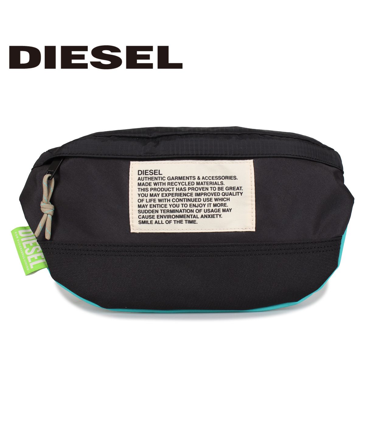 ディーゼル DIESEL ボディバッグ ショルダーバッグ ウエストポーチ メンズ LYAM BELT BAG ブラック 黒 P3902X07811