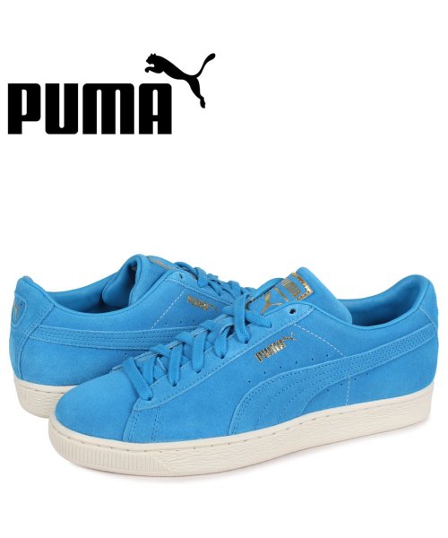 プーマ Puma スウェード モノ クラシック スニーカー メンズ スエード Suede Mono Classic ブルー 01 プーマ Puma Magaseek