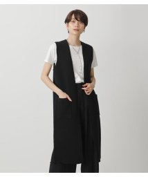 AZUL by moussy(アズールバイマウジー)/LONG KNIT VEST/BLK