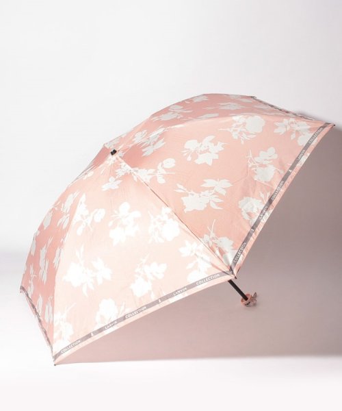 LANVIN Collection(umbrella)(ランバンコレクション（傘）)/LANVIN COLLECTION（ランバンコレクション）折りたたみ傘　サテンプリント/ピンク