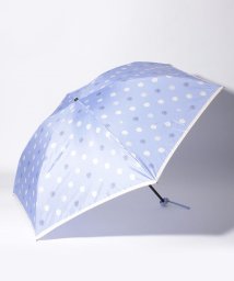 LANVIN Collection(umbrella)(ランバンコレクション（傘）)/LANVIN COLLECTION（ランバンコレクション）折りたたみ傘　タフタプリント/サックスブルー