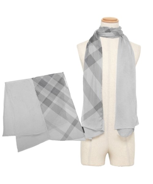 セール バーバリー マフラー グレー メンズ レディース Burberry バーバリー Burberry Magaseek