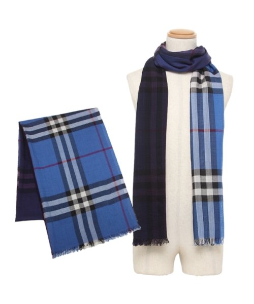 バーバリー マフラー ブルー メンズ レディース Burberry 4371b バーバリー Burberry Magaseek