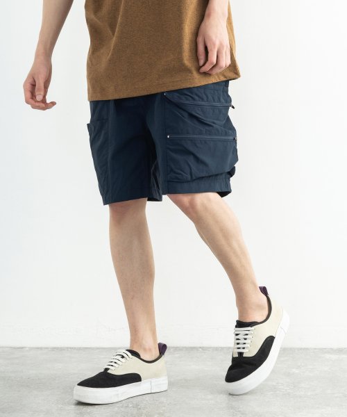 カーゴパンツ ショート ハーフ 短パン メンズ ミリタリー ワーク アウトドア フェス キャンプ グランピング 無地 シンプル 60 40クロス 綿 コットン ロッキーモンロー Rocky Monroe Magaseek