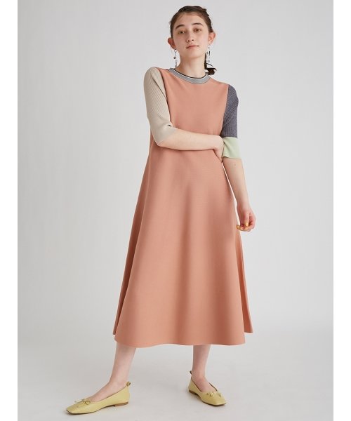 カラーブロックニットワンピース Furfur Furfur Magaseek