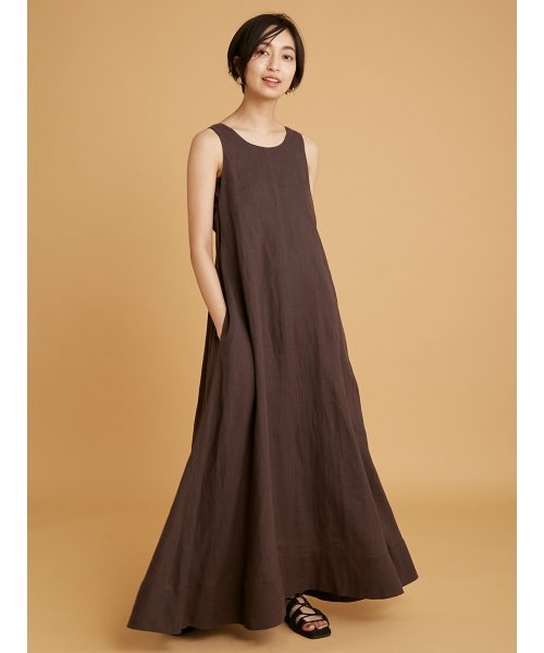 セール Emmi Atelier インパクトリネンワンピース Emmi Atelier Emmi Atelier Magaseek