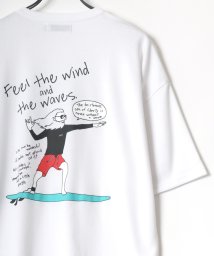 LAZAR(ラザル)/【Lazar】バックプリント Surf ＆ Street イラスト グラフィック ポンチ オーバーサイズ Tシャツ/柄3