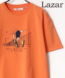 LAZAR(ラザル)/【Lazar】TV show/Skater フロッキープリント USAコットン Tシャツ レディース メンズ Tシャツ 半袖 カジュアル/柄6