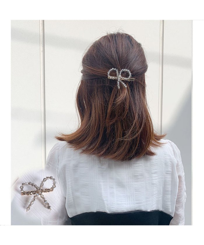 セール 25 Off キラキラヘアピン 髪留め ヘアアクセサリー クリスタルビーズ 前髪 オシャレ 髪飾り パーティー飾り 蝶結び セイヘイショップ Seiheishop Magaseek